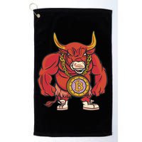 Bitcoin Chain Bull Golf Towel