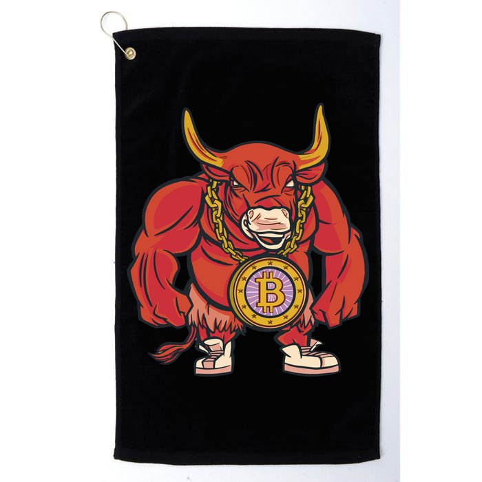 Bitcoin Chain Bull Golf Towel