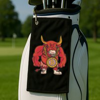 Bitcoin Chain Bull Golf Towel