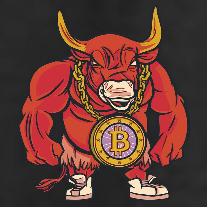 Bitcoin Chain Bull Golf Towel