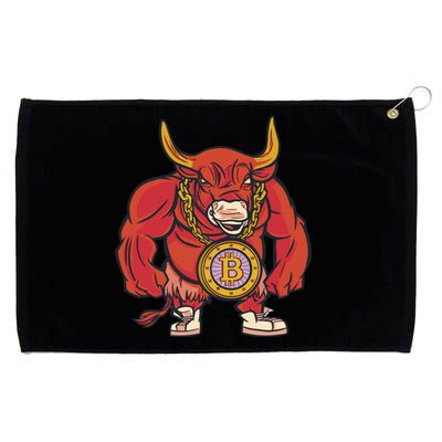 Bitcoin Chain Bull Grommeted Golf Towel