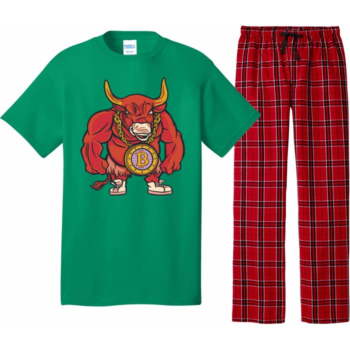 Bitcoin Chain Bull Pajama Set