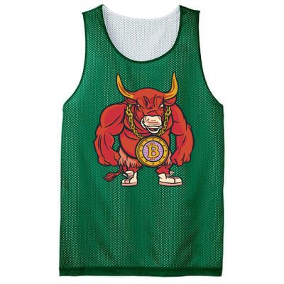 Bitcoin Chain Bull Mesh Reversible Basketball Jersey Tank