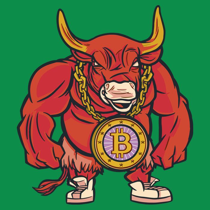 Bitcoin Chain Bull Baby Bodysuit