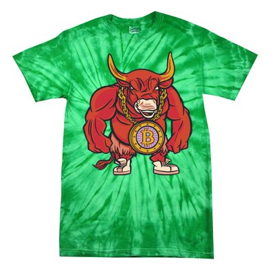 Bitcoin Chain Bull Tie-Dye T-Shirt