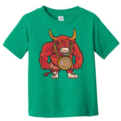 Bitcoin Chain Bull Toddler T-Shirt