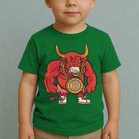 Bitcoin Chain Bull Toddler T-Shirt