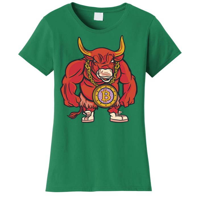 Bitcoin Chain Bull Women's T-Shirt