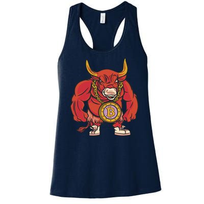 Bitcoin Chain Bull Women's Racerback Tank