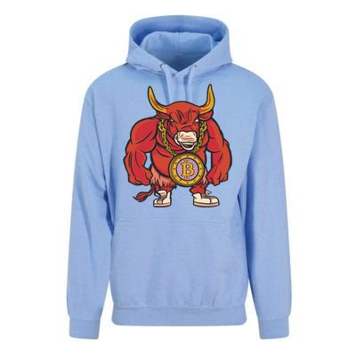 Bitcoin Chain Bull Unisex Surf Hoodie