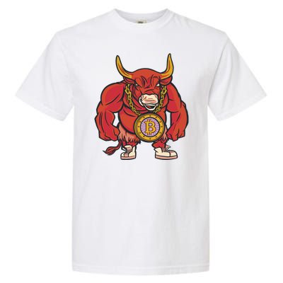 Bitcoin Chain Bull Garment-Dyed Heavyweight T-Shirt