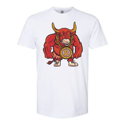 Bitcoin Chain Bull Softstyle® CVC T-Shirt