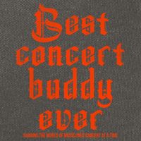 Best Concert Buddy Ever Sharing The World Of Music Once Great Gift Cotton Canvas Backpack