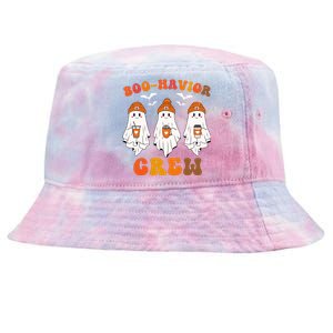 Boohavior Crew Behavior Analyst Halloween Aba Cute Ghost Funny Halloween Tie-Dyed Bucket Hat