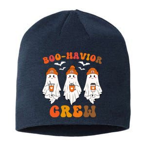 Boohavior Crew Behavior Analyst Halloween Aba Cute Ghost Funny Halloween Sustainable Beanie