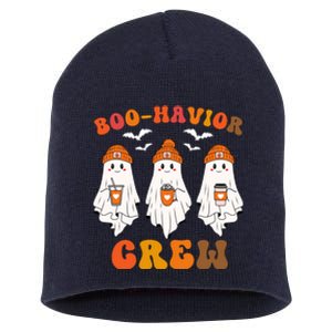 Boohavior Crew Behavior Analyst Halloween Aba Cute Ghost Funny Halloween Short Acrylic Beanie