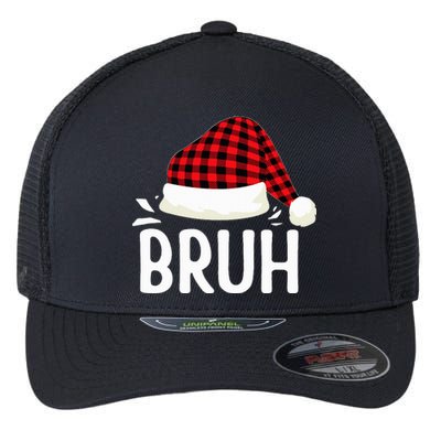 Bruh Christmas Flexfit Unipanel Trucker Cap