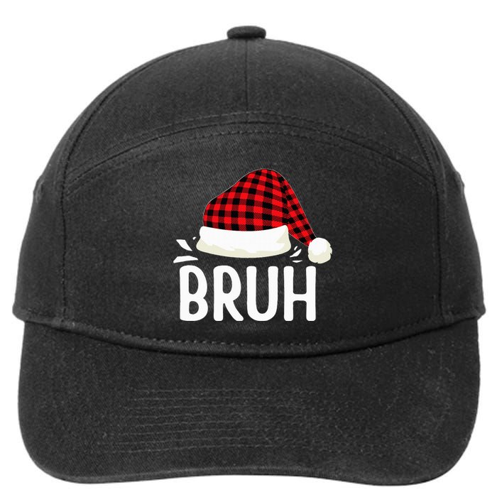 Bruh Christmas 7-Panel Snapback Hat