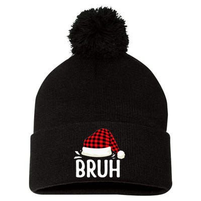 Bruh Christmas Pom Pom 12in Knit Beanie