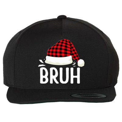 Bruh Christmas Wool Snapback Cap