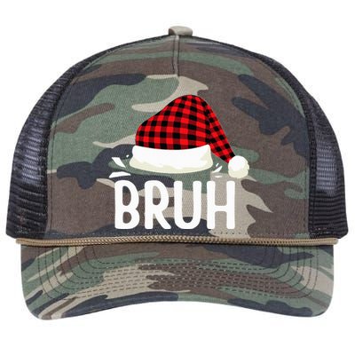 Bruh Christmas Retro Rope Trucker Hat Cap