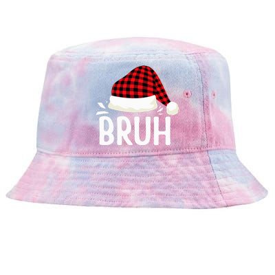 Bruh Christmas Tie-Dyed Bucket Hat