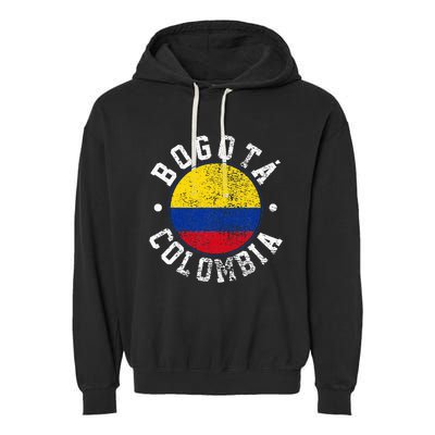 Bogota Colombia Garment-Dyed Fleece Hoodie