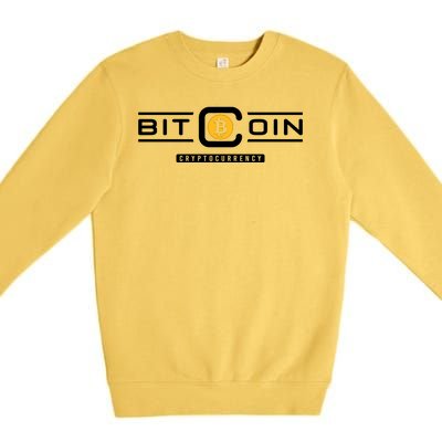 Bitcoin Cryptocurrency Premium Crewneck Sweatshirt