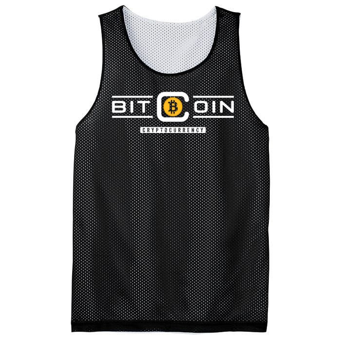 Bitcoin Cryptocurrency Mesh Reversible Basketball Jersey Tank