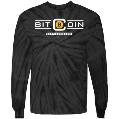 Bitcoin Cryptocurrency Tie-Dye Long Sleeve Shirt