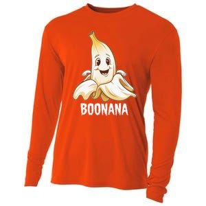 Boonana Cute Banana Ghost Humor Halloween Fun Costume Gift Cooling Performance Long Sleeve Crew