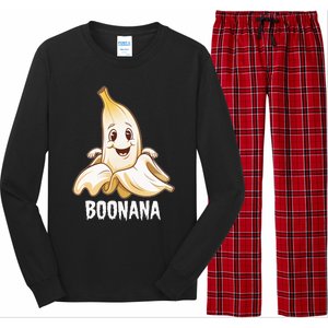 Boonana Cute Banana Ghost Humor Halloween Fun Costume Gift Long Sleeve Pajama Set