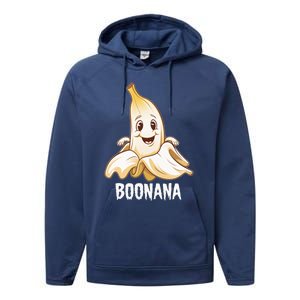 Boonana Cute Banana Ghost Humor Halloween Fun Costume Gift Performance Fleece Hoodie