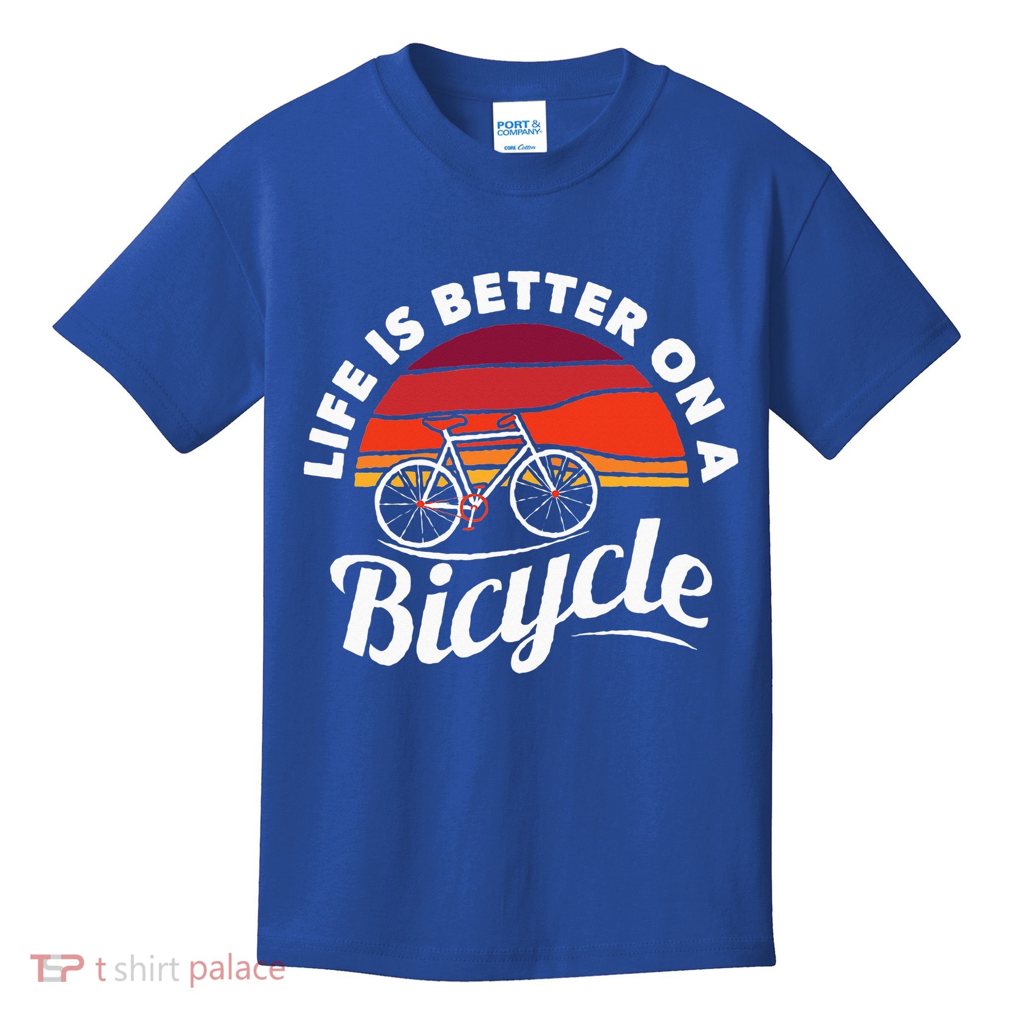 Bike Cycling Biking Cyclist Retro Theme Bicycle Quote Saying Kids T-Shirt