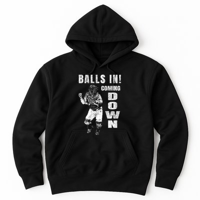 Baseball Catcher - Balls In - Coming Down - Baseball Hoodie