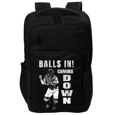 Baseball Catcher - Balls In - Coming Down - Baseball Impact Tech Backpack