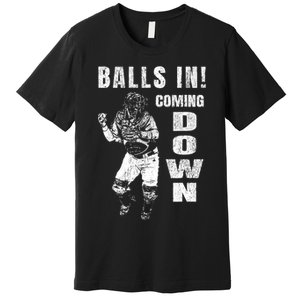 Baseball Catcher - Balls In - Coming Down - Baseball Premium T-Shirt