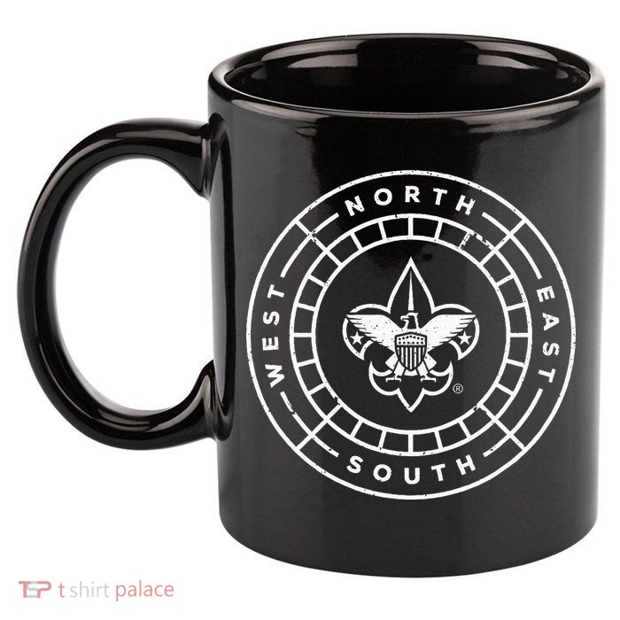 Bsa Compass 11oz C Handle Ceramic Mug