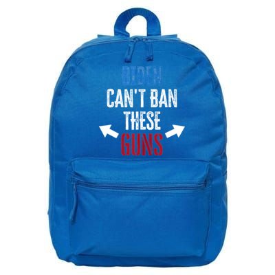 Biden Can't Ban Gift These Guns Gym Workout Funny Weightlifting Gift 16 in Basic Backpack