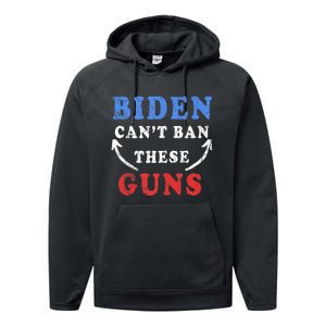 Biden CanT Ban These Guns Gym Workout Funny Weightlifting Performance Fleece Hoodie