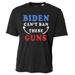 Biden CanT Ban These Guns Gym Workout Funny Weightlifting Cooling Performance Crew T-Shirt