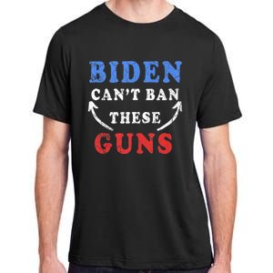 Biden CanT Ban These Guns Gym Workout Funny Weightlifting Adult ChromaSoft Performance T-Shirt