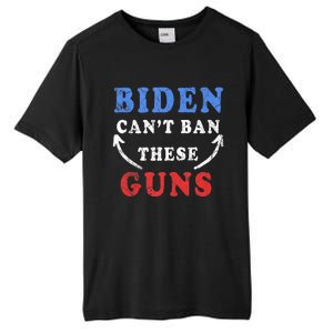 Biden CanT Ban These Guns Gym Workout Funny Weightlifting Tall Fusion ChromaSoft Performance T-Shirt