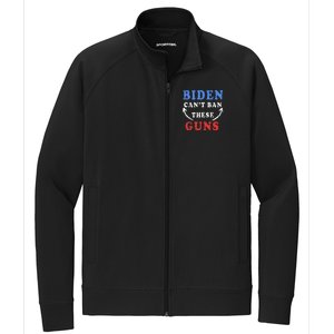 Biden CanT Ban These Guns Gym Workout Funny Weightlifting Stretch Full-Zip Cadet Jacket