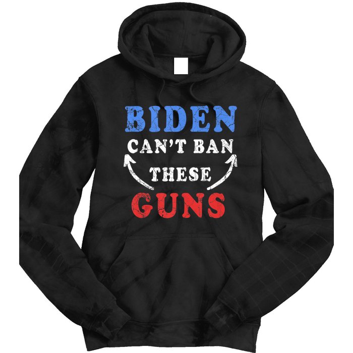 Biden CanT Ban These Guns Gym Workout Funny Weightlifting Tie Dye Hoodie