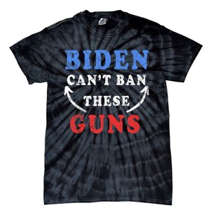 Biden CanT Ban These Guns Gym Workout Funny Weightlifting Tie-Dye T-Shirt