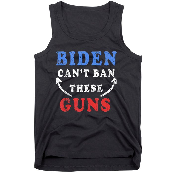 Biden CanT Ban These Guns Gym Workout Funny Weightlifting Tank Top