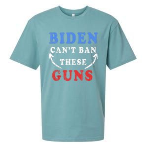 Biden CanT Ban These Guns Gym Workout Funny Weightlifting Sueded Cloud Jersey T-Shirt