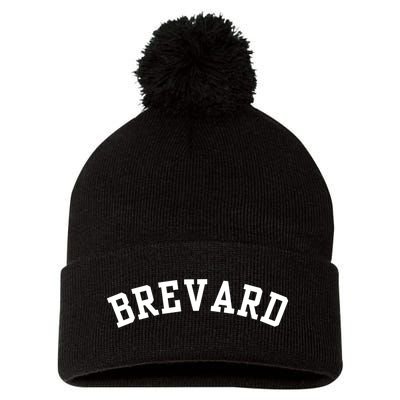 Brevard College Pom Pom 12in Knit Beanie