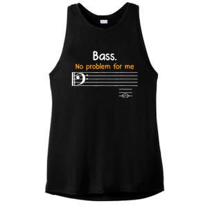 Bass clef bass is not a problem for me music notes Ladies PosiCharge Tri-Blend Wicking Tank